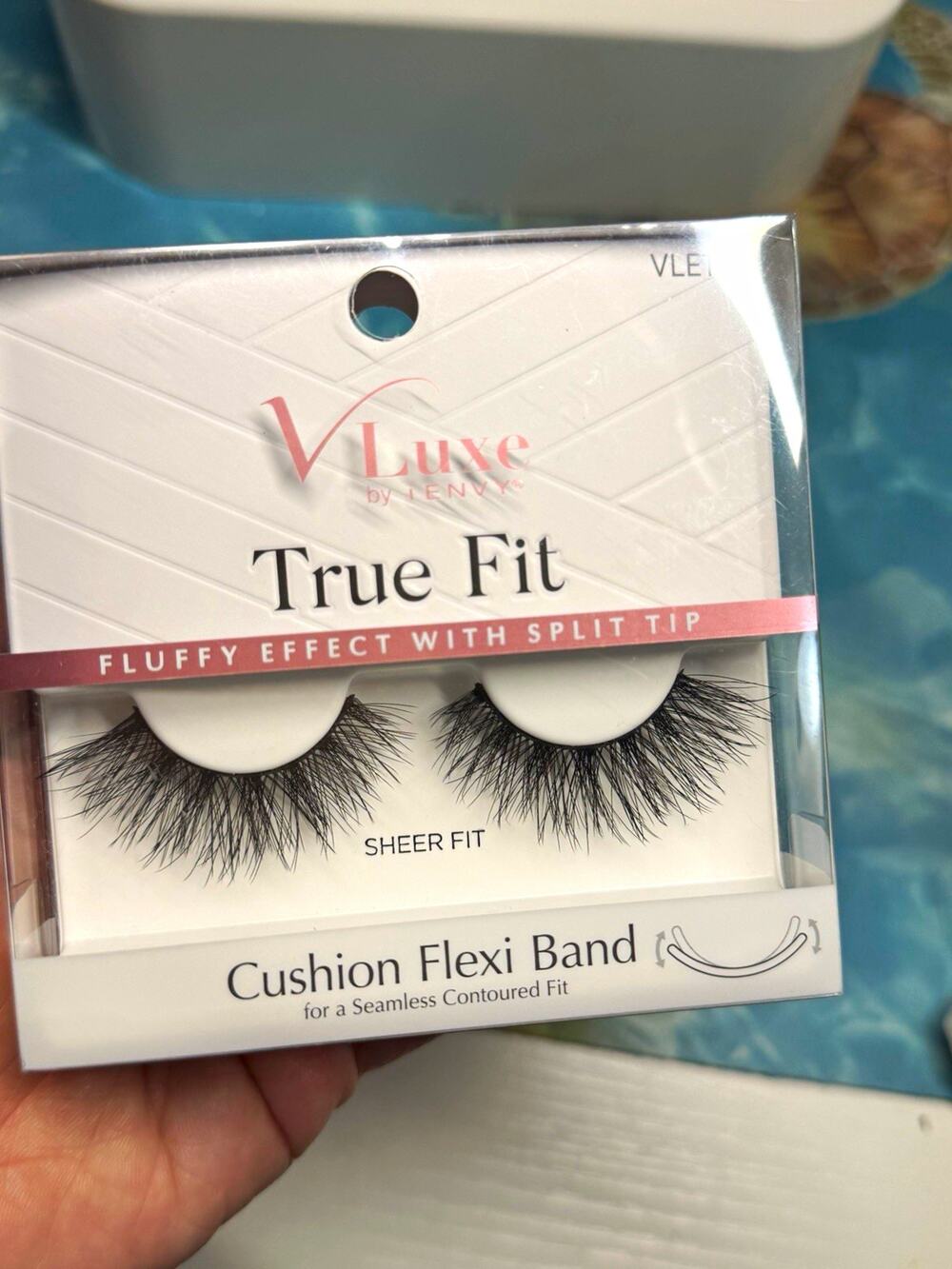 i-ENVY V Luxe True Fit Strip Eyelashes Black Full Volume Fluffy Reusable VLET06